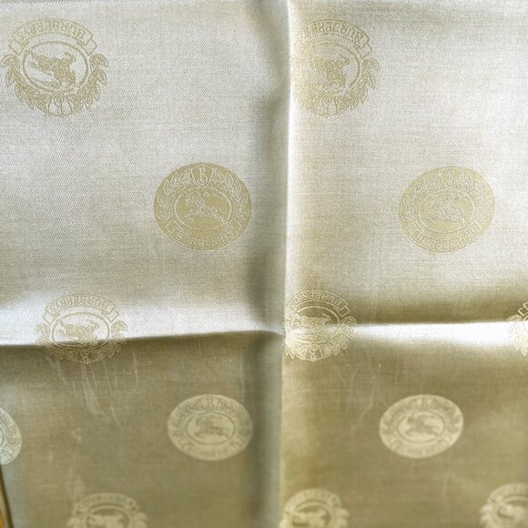 Vintage Burberry Mini Scarf – Nova Check with Equestrian Knight Design (EKD) - Picture 7 of 13